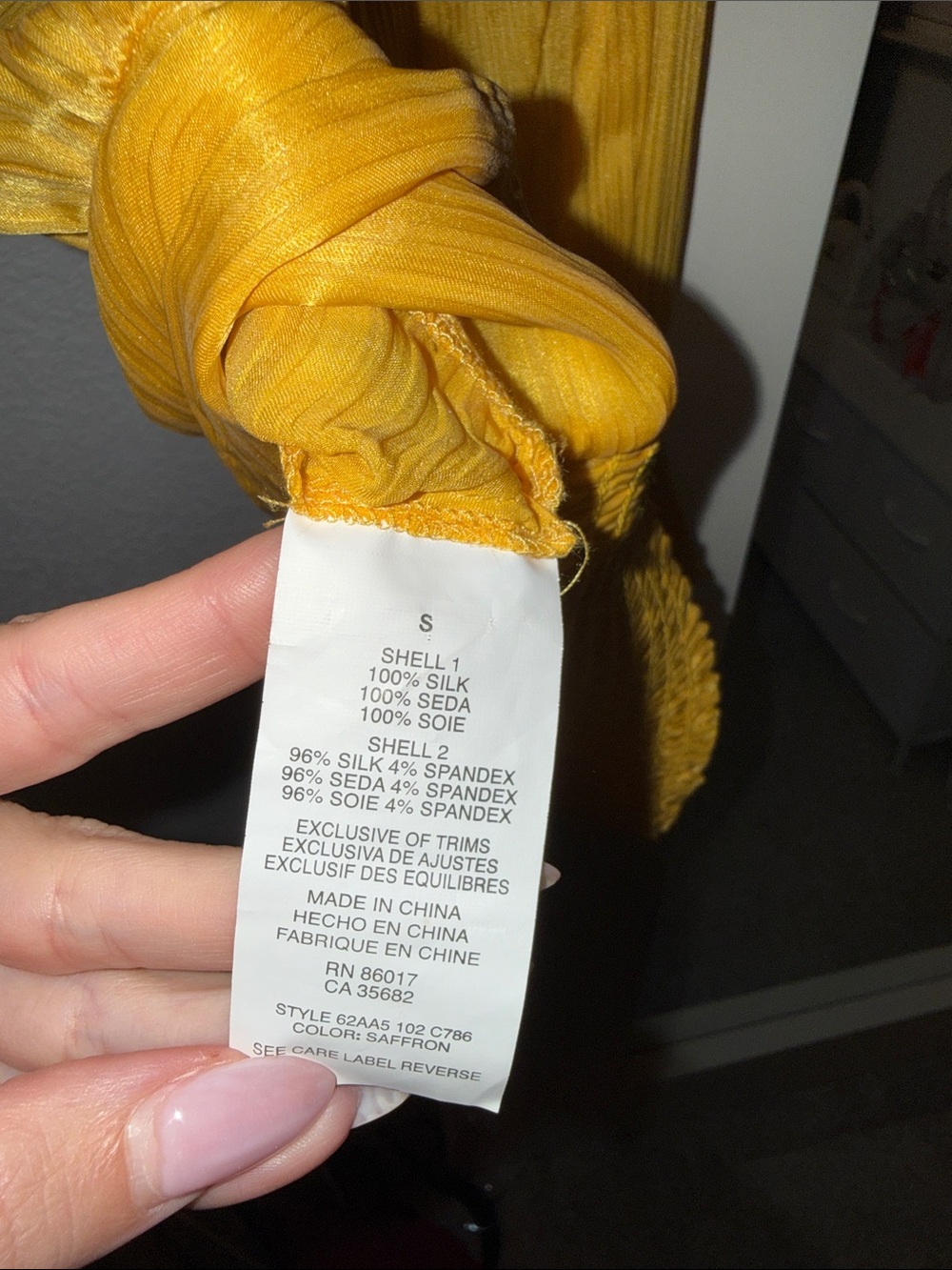 bebe Golden Yellow Ruffle Halter Top - Picture 5 of 8